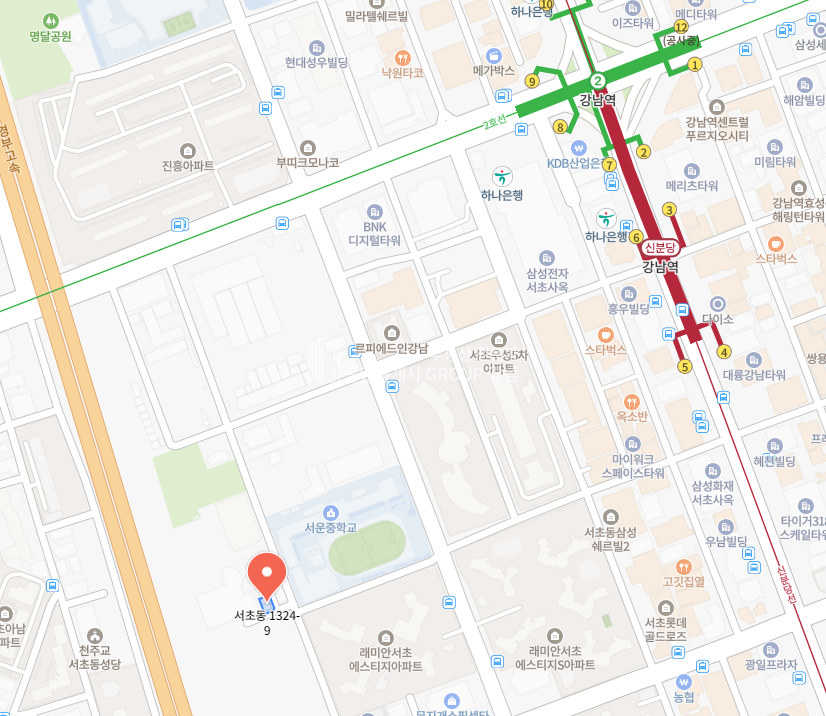 서울 서초구 서초동 강남역 도보 7분 강남역 블럭의 50평대 귀한 토지 신축 또는 리모델링 사옥 또는 투자 추천 매매 매물번호 10774 사진 2
