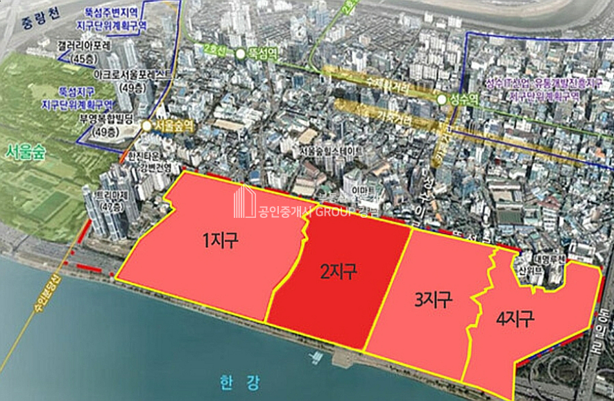 서울 성동구 성수동2가 한강을 누려라.성수전략정비2구역 대지30평, 안전마진 짱! 매매 매물번호 10890 사진 2